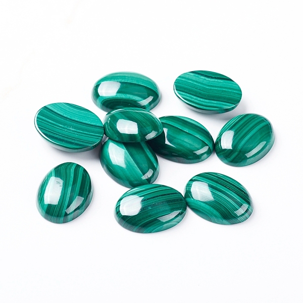 

PandaHall Natural Malachite Cabochons, Oval, 20x15x5~6mm Malachite Oval