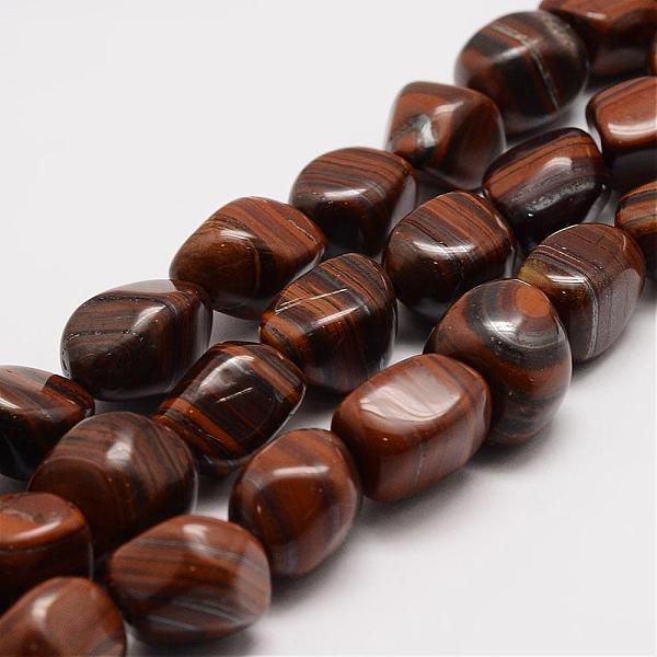 

PandaHall Natural Tiger Iron Bead Strands, Tumbled Stone, Nuggets, 18~25x16~18x12~16mm, Hole: 1~1.8mm, about 19~22pcs/strand, 15.75 inch...
