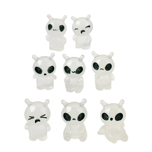 Luminous Resin Alien Mini Ornaments