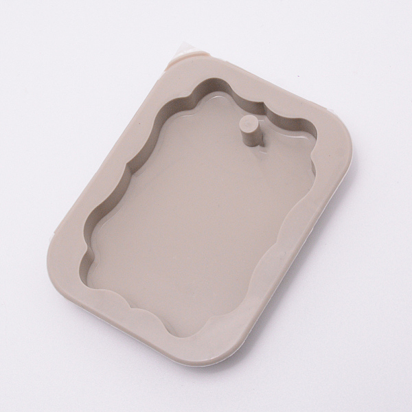 

PandaHall Rectangle Silicone Pendant Molds, Resin Casting Molds, For UV Resin, Epoxy Resin Craft Making, Gray, 86x65x12.5mm, Inner Diameter...