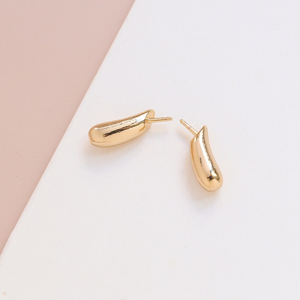 

PandaHall Brass Head Pins, for Ghost Witch Baroque Pearl Making, Dog Ear, Golden, 15x5mm Brass