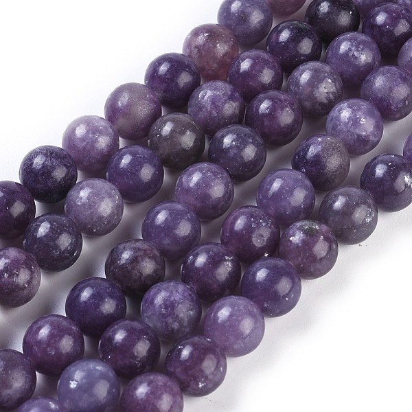 

PandaHall Natural Lepidolite/Purple Mica Stone Beads Strands, Round, 10mm, Hole: 1.2mm, about 38pcs/strand, 15.16 inch(38.5cm) Lepidolite...
