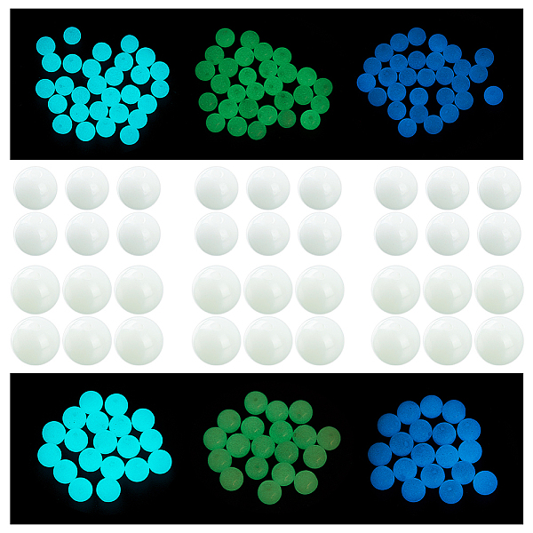 

PandaHall CHGCRAFT 150Pcs 6 Styles Luminous Solar Stone Beads Glow in The Dark Beads Natural Stone Round Loose Beads for DIY Bracelet...