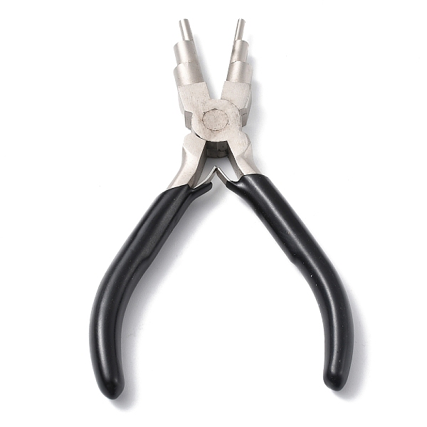

PandaHall 6-in-1 Bail Making Pliers, 45# Steel 6-Step Multi-Size Wire Looping Forming Pliers, for Loops and Jump Rings, Black...