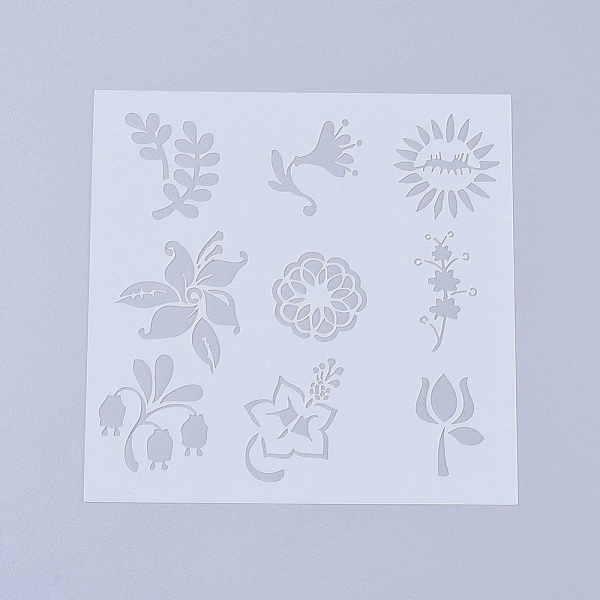 PandaHall Plastic Reusable Drawing Painting Stencils Templates, for Painting on Scrapbook Paper Wall Fabric Floor Furniture Wood, Plant...