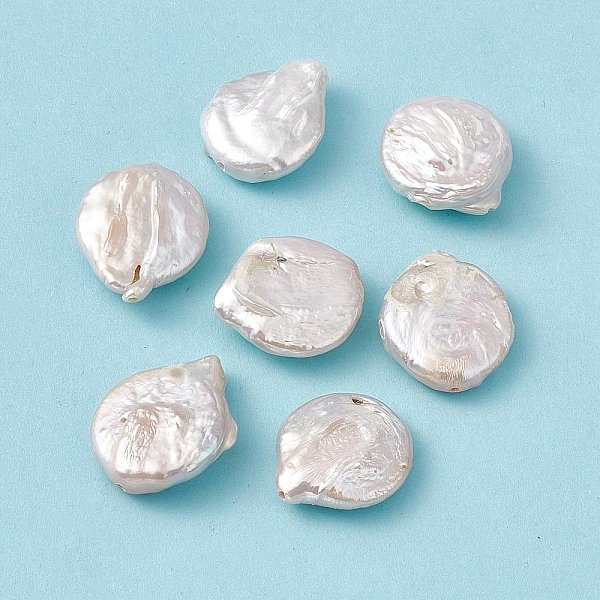 

PandaHall Baroque Natural Keshi Pearl Beads, Teardrop, Seashell Color, 17~22x16~18x5~6.5mm, Hole: 0.9mm Keshi Pearl Teardrop