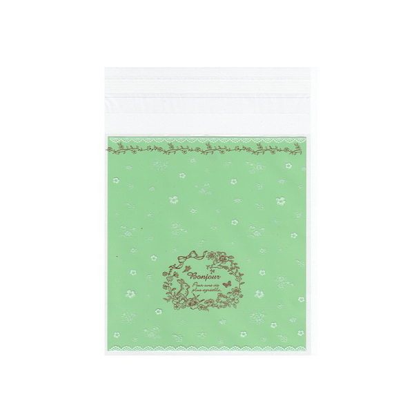 

PandaHall Rectangle OPP Cellophane Bags, Light Green, 13.6x9.8cm, Unilateral Thickness: 0.035mm, Inner Measure: 10.3x9.8cm, about...