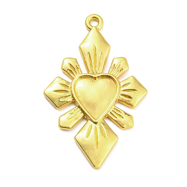 

PandaHall Alloy Rhinestone Settings Pendant, Heart, Golden, 40x25.5x2.5mm, Hole: 1.8mm Alloy Heart