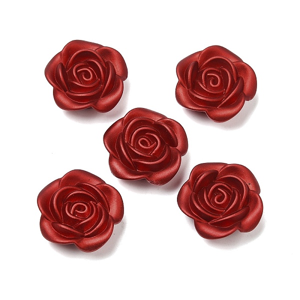 

PandaHall Opaque Acrylic Beads, Flower, Dark Red, 24x24x9mm, Hole: 1.5mm Acrylic Flower