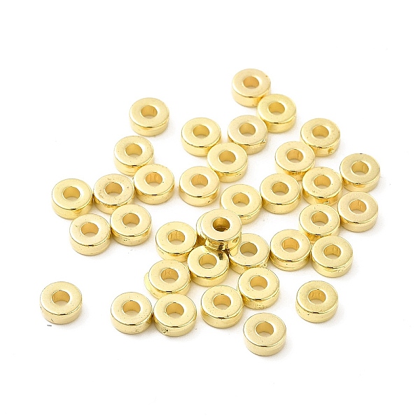 

PandaHall CCB Plastic Beads, Flat Round/Disc, Golden, 6x2mm, Hole: 2.2mm Plastic Disc