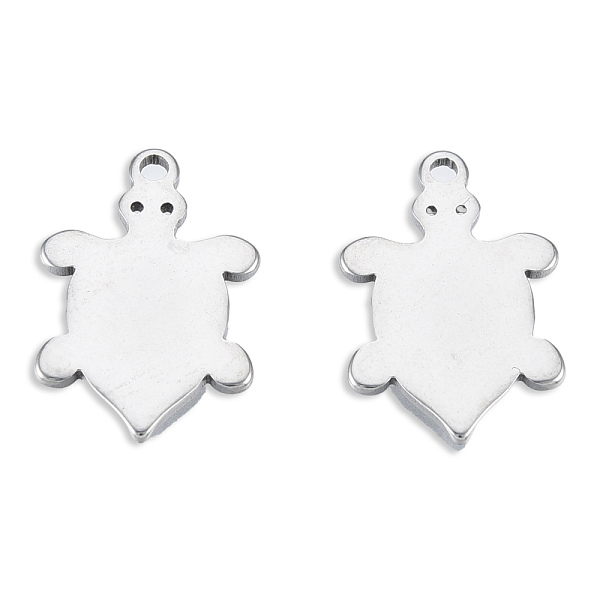 

PandaHall 201 Stainless Steel Charms, Turtle, Stainless Steel Color, 15x10x1mm, Hole: 1.2mm 201 Stainless Steel Other Animal