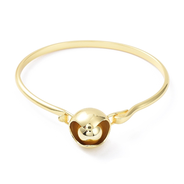 

PandaHall Rack Plating Brass Round Link Bangle for Women, Cadmium Free & Lead Free, Real 18K Gold Plated, Inner Diameter: 2x2-1/4 inch...