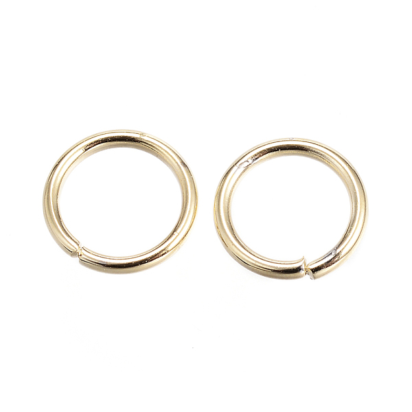 

PandaHall 304 Stainless Steel Jump Rings, Open Jump Rings, Golden, 18 Gauge, 8x1mm, Inner Diameter: 6mm 304 Stainless Steel