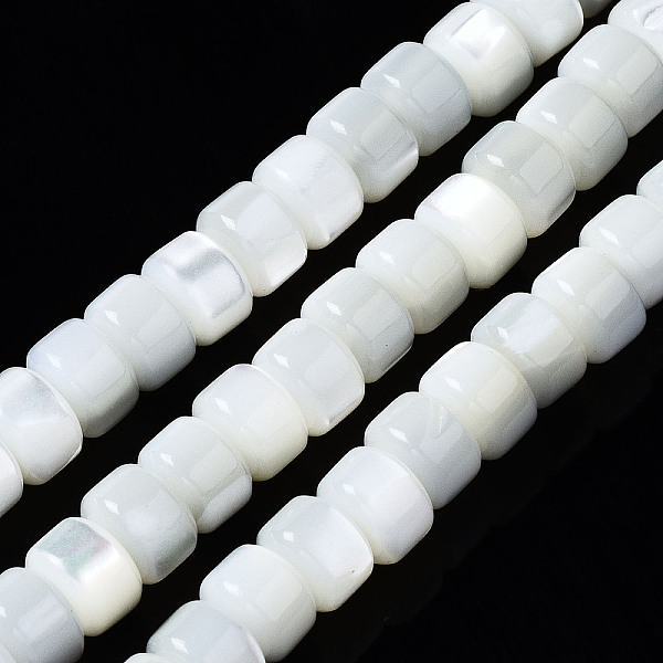 

PandaHall Natural Trochid Shell/Trochus Shell Beads Strands, Bleach, Column, Seashell Color, 6x4mm, Hole: 0.8mm, about 102~103pcs/strand...