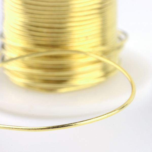 

PandaHall Round Copper Jewelry Wire, Gold, 24 Gauge, 0.5mm, about 59.05 Feet(18m)/roll Copper Round Gold