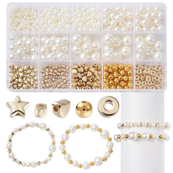 10style Imitierte Perlen Aus Acryl Und CCB-Kunststoffperlen