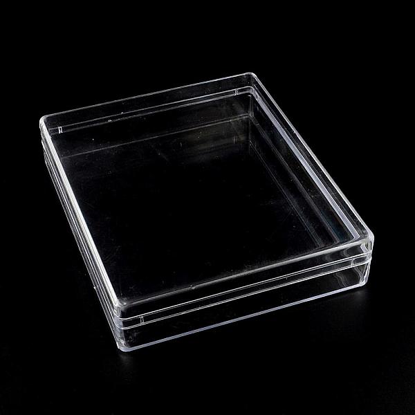 

PandaHall Rectangle Plastic Bead Storage Containers, Clear, 16.5x13.5x3.5cm Plastic Rectangle Clear