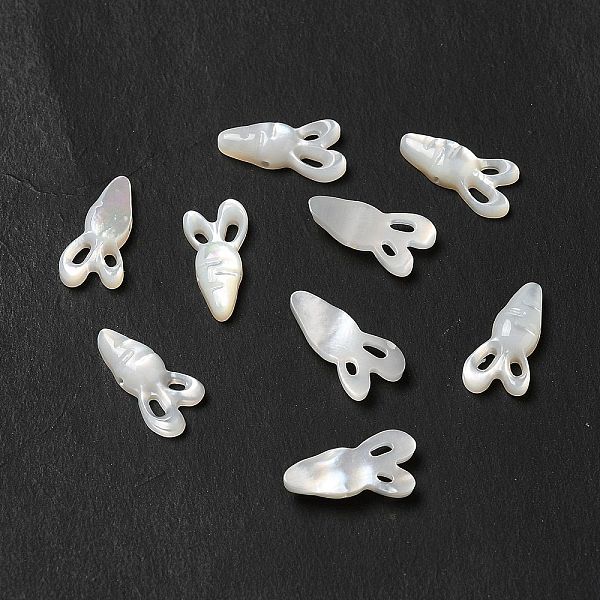 

PandaHall Natural White Shell Beads, Carrot, Seashell Color, 11.5x6x2mm, Hole: 0.7mm White Shell Vegetables