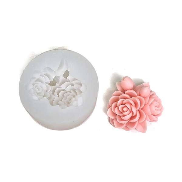 

PandaHall Gardenia Food Grade Silicone Molds, Fondant Molds, For DIY Cake Decoration, Chocolate, Candy, UV Resin & Epoxy Resin Jewelry..., White