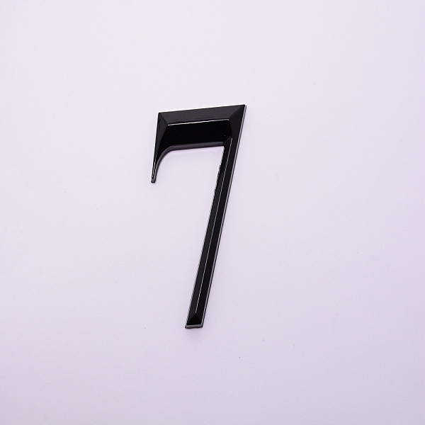 

PandaHall Plastic & PVC Number Sign Labels, Black, Num.7, 7: 49.5x32x8mm Plastic Black