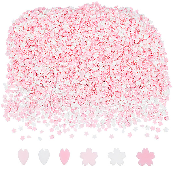 

PandaHall CRASPIRE 100g Resin Fillers Clay Sprinkles Decoration Resin Pink Cherry Blossom Charms Accessories Polymer Sprinkles Polymer Clay...