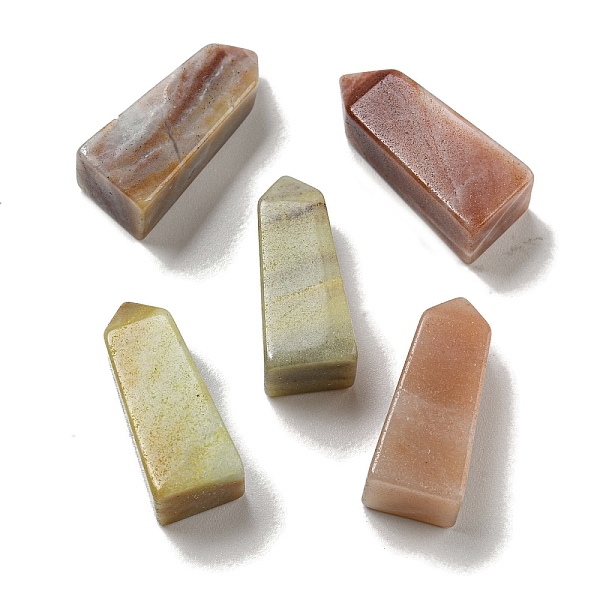 

PandaHall Tower Pointed Natural Amazonite Square Pyramid Figurines, for Energy Balancing Meditation Therapy, 26x11x11mm Amazonite Square