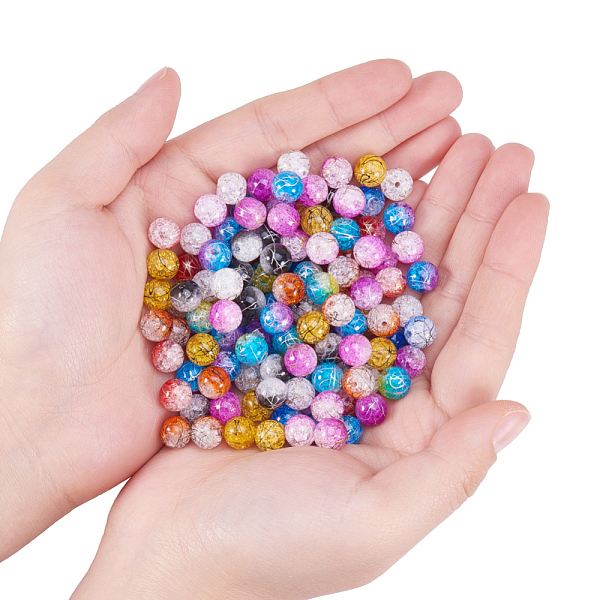 Synthetic Crackle Quartz Beads