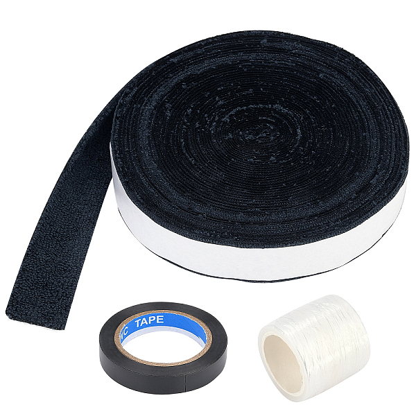 

PandaHall AHADERMAKER 3 Rolls 3 Style Plastic Racket Hand Glue Base Film, with Adhesive Back, Mixed Color, 10~34x0.1mm, 1roll/style Plastic..., Multicolor