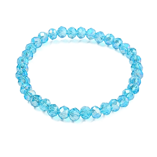 

PandaHall Classic Ethnic Style Faceted Glass Stretch Bracelets for Women Gemstone