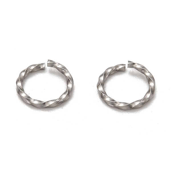 

PandaHall 304 Stainless Steel Twisted Jump Rings, Open Jump Rings, Stainless Steel Color, 8.2x1.1mm, Inner Diameter: 6.5mm 304 Stainless...