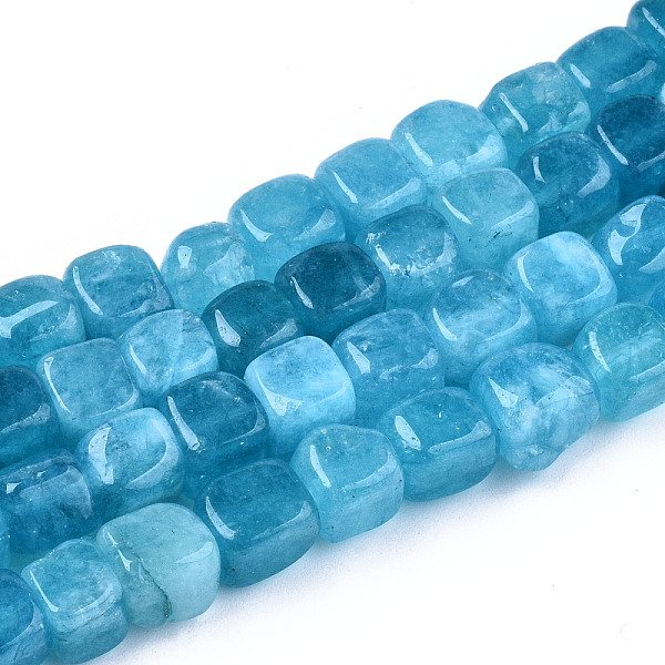 

PandaHall Natural Dolomite Beads Strands, Dyed, Cube, Dark Turquoise, 7~8x7~8x7~8mm, Hole: 1.2mm, about 50~52pcs/strand, 14.76 inch~15.35...