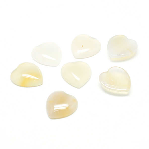 

PandaHall Natural Agate Cabochons, Heart, 15x18x6mm Natural Agate Heart
