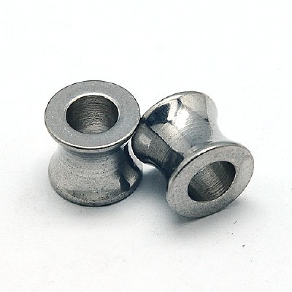 

PandaHall 304 Stainless Steel European Beads, Large Hole Beads, Column, 9x8mm, Hole: 5mm 304 Stainless Steel Column