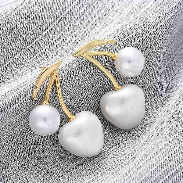 Cherry Brass Stud E… - image