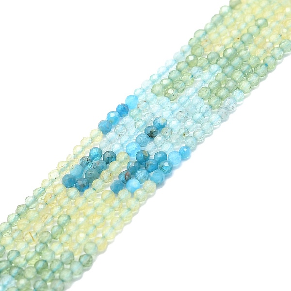 

PandaHall Natural Apatite Beads Strands, Faceted, Round, 4mm, Hole: 0.8mm, about 108pcs/strand, 15.16''~15.55''(38.5~39.5cm) Apatite Round
