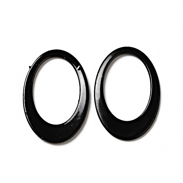 

PandaHall Spray Painted 201 Stainless Steel Linking Rings, Oval, Black, 18x12x1mm, Inner Diameter: 8.5x13mm 201 Stainless Steel Oval Black