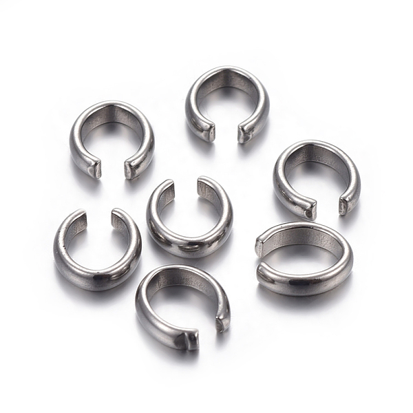 

PandaHall 304 Stainless Steel Quick Link Connectors, Linking Rings, Stainless Steel Color, 7x6x2mm 304 Stainless Steel Others