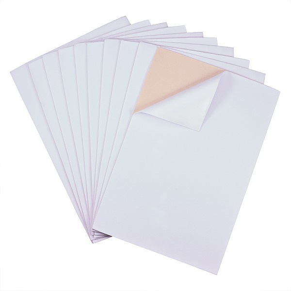 

PandaHall Jewelry Flocking Cloth, Self-adhesive Fabric, White, 40x28.9~29cm Cloth White