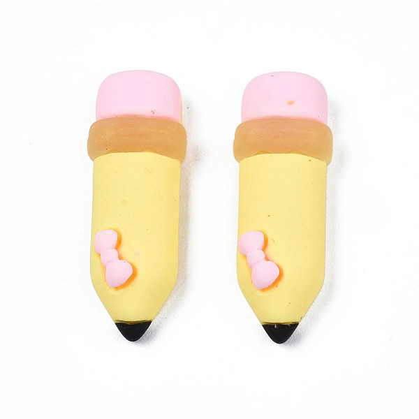 

PandaHall Opaque Resin Cabochons, Pencil, Light Khaki, 23.5x8x5mm Resin
