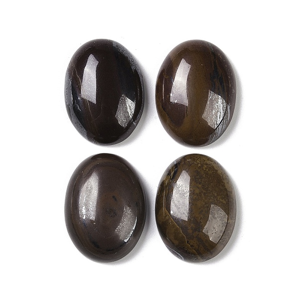

PandaHall Natural Tiger Iron Cabochons, Oval, 20~20.8x15~15.5x5.8~6.5mm Tiger Iron Oval
