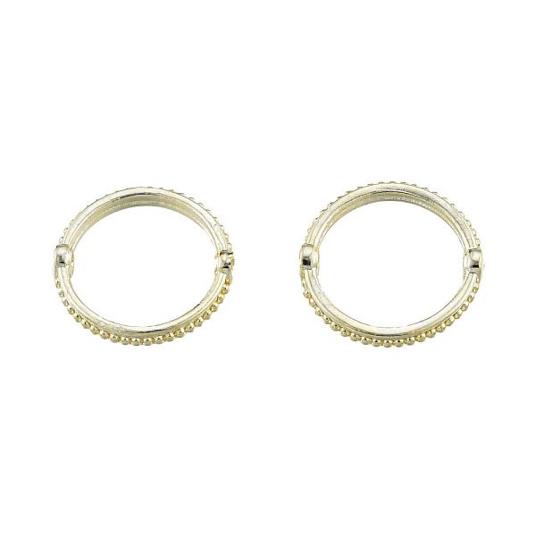 

PandaHall Brass Bead Frames, Circle Frames, Ring, Nickel Free, Real 14K Gold Plated, 13x13x2.5mm, Hole: 0.9mm Brass Ring