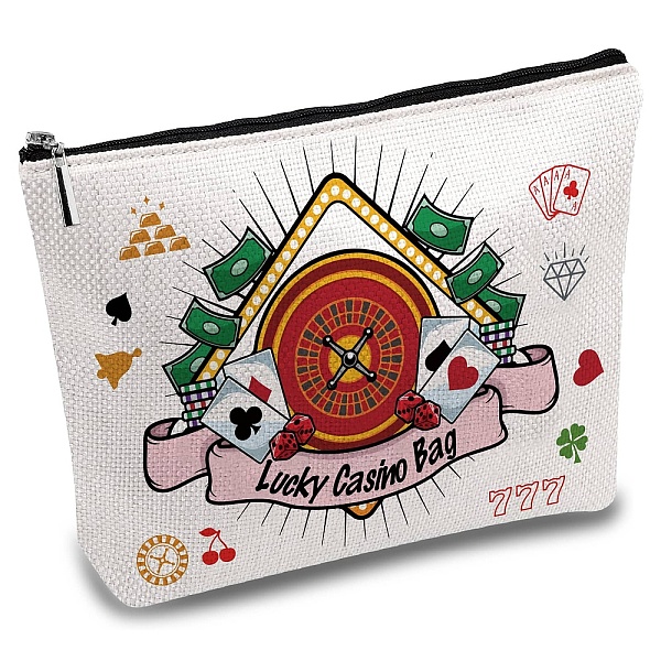 

PandaHall CREATCABIN Canvas Makeup Bags Cosmetic Bag Multipurpose Case Iron on Transfe Gamble Zipper Sublimation Blanks Bag Purse Pouches...
