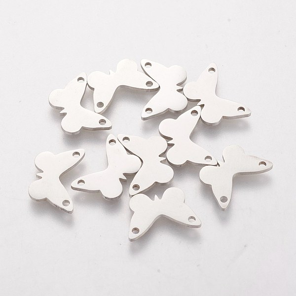

PandaHall 201 Stainless Steel Charms, Butterfly, Stainless Steel Color, 9x14x1.1mm 201 Stainless Steel Butterfly