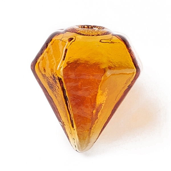

PandaHall Handmade Blown Glass Bottles, for Glass Vial Pendants Making, Diamond, Chocolate, 16~17x15~15.5x13.5~14.5mm, Hole: 2.5~5mm Glass..., Brown