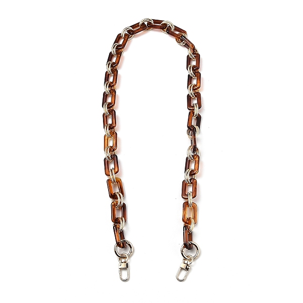 

PandaHall Resin Bag Chains Strap, with Golden Alloy Link and Swivel Clasps, for Bag Straps Replacement Accessories, Coconut Brown, 85x2cm...