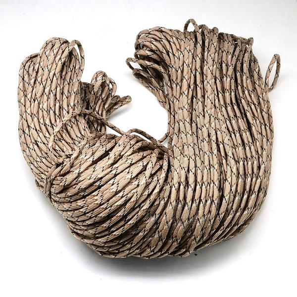 

PandaHall 7 Inner Cores Polyester & Spandex Cord Ropes, for Rope Bracelets Making, Camel, 4mm, about 109.36 yards(100m)/bundle..., Brown
