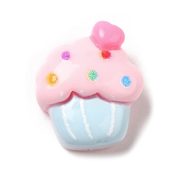 

PandaHall Opaque Resin Decoden Cabochons, for Jewelry Making, Cupcake, Food, 11.5x10.5x5.5mm Resin Food