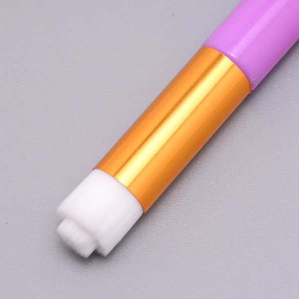 

PandaHall Synthetic Fiber Nose Pore Deep Cleaning Brush, Facial Cleansing Brushes, with Plastic Handle, Eyelash Extensions Blackhead Brush..., Purple