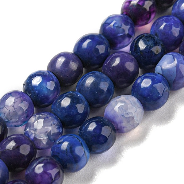 

PandaHall Natural Agate Beads Strands, Dyed & Heated, Round, Faceted, Blue, 6mm, Hole: 1mm, about 62pcs/strand, 14.37~14.76 inch...