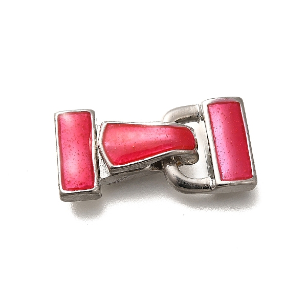 Brass Enamel Fold Over Clasps